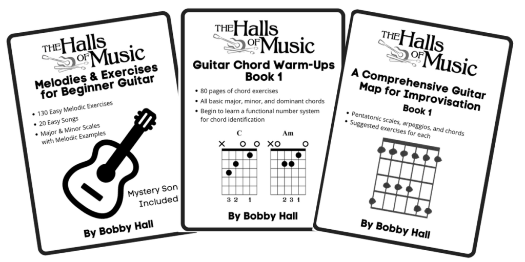 Bobby Hall's guitar method books